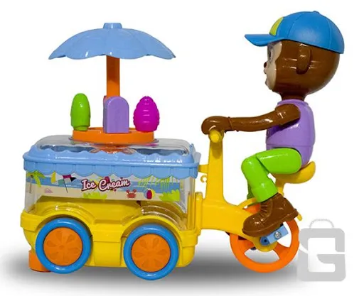 Musical & Lighting Monkey Van Ice Cream Car Toy For kids