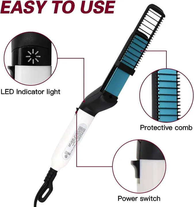 Modelling Comb Men Beard and Hair Quick Straightener