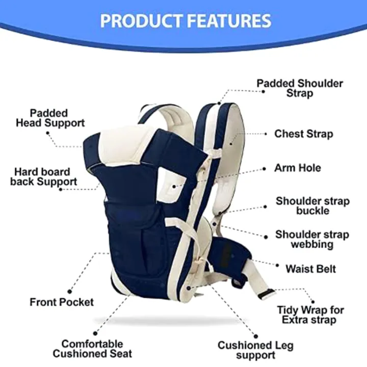 Baby Carrier with Strong Belt For 4 months Toddler