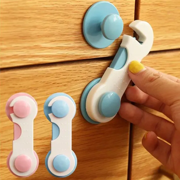 Child Safety Lock | Fridge, Cabinet, Drawer & Wardrobe (2Pcs)